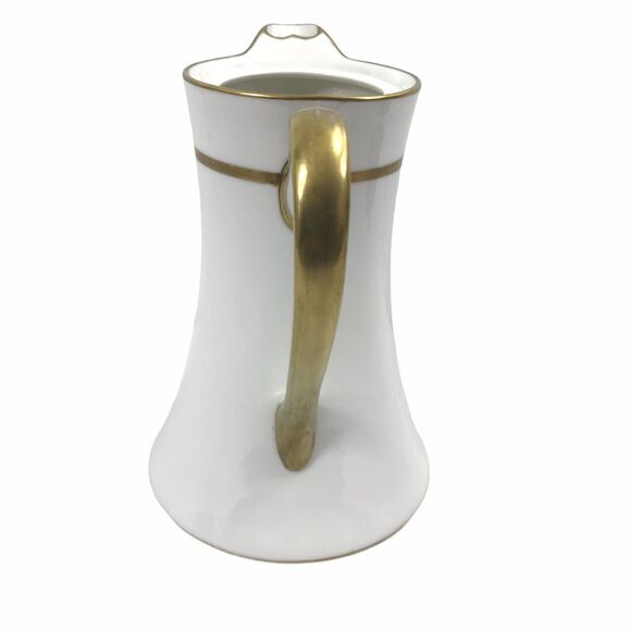 Noritake Carafe Nippon Goldena Pitcher White Gold Vintage No‎ Lid - Picture 4 of 7